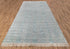 12x15 Area Rug Handmade Transitional Wool Silk Silver Aqua Blue  #3421(366x457 Cms.)